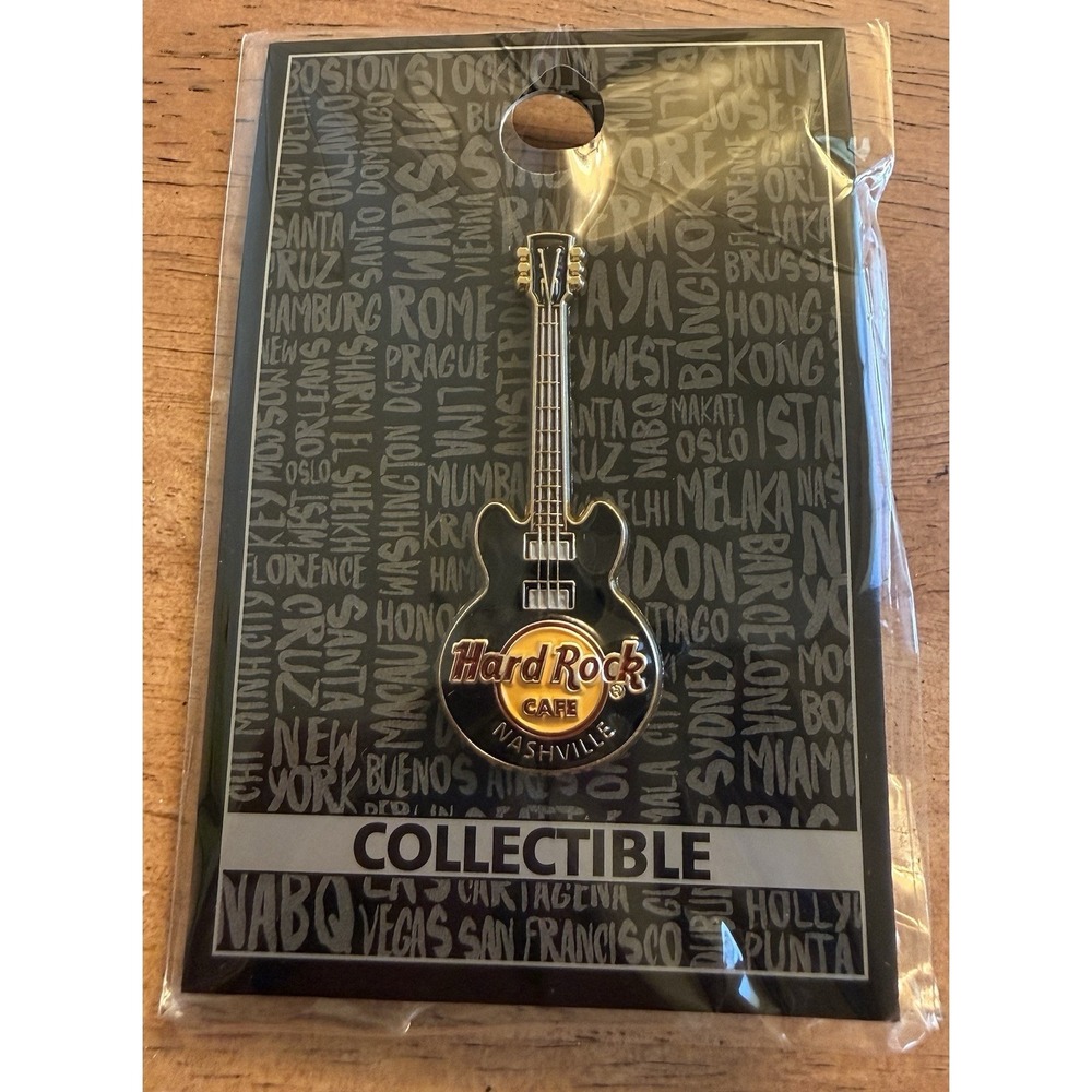Hard Rock Cafe NASHVILLE‎ 3D Guitar Pin New